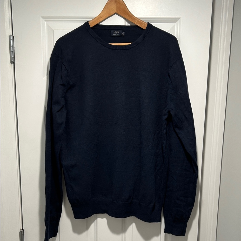 J. Crew Men's Dark Navy Crewneck Sweater